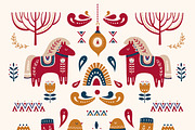 Scandinavian Christmas collection, an Animal Illustration by MoleskoStudio (Thumbnail 12 of 17)