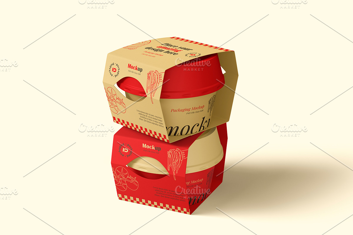Food Container Mockup Set, a Packaging Mockup by ForgeDesign (Photo 7 of 7)