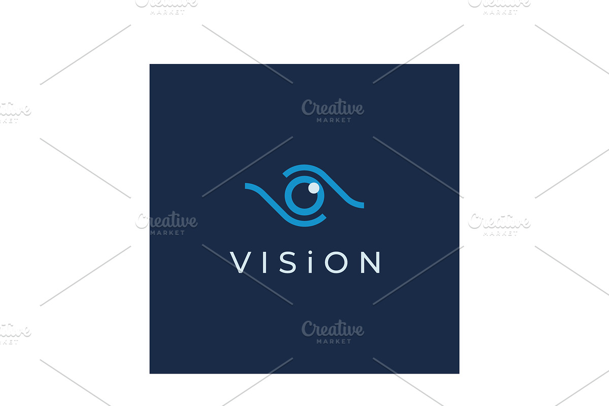Abstract eye logo design.logo for bu, a Branding & Logo Template by LOGOCREATIVE