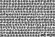 Swung Note font: Amazing interlocks!, a Font by PintassilgoPrints (Thumbnail 10 of 12)