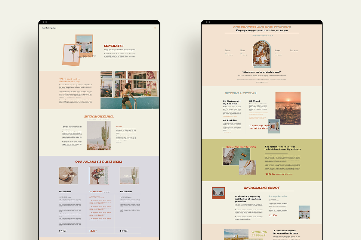 Retro | Photo Price Guide Webpage, a Websites & App Template by Studio Leelou (Photo 5 of 8)