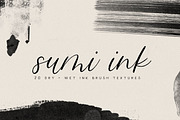 Sumi Brush Ink Textures, a Texture Graphic by Nashville Assets Co. (Thumbnail 1 of 5)