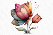 Whimsical Spring Butterfly Clipart, an Illustration by Craft Nest (Thumbnail 10 of 11)