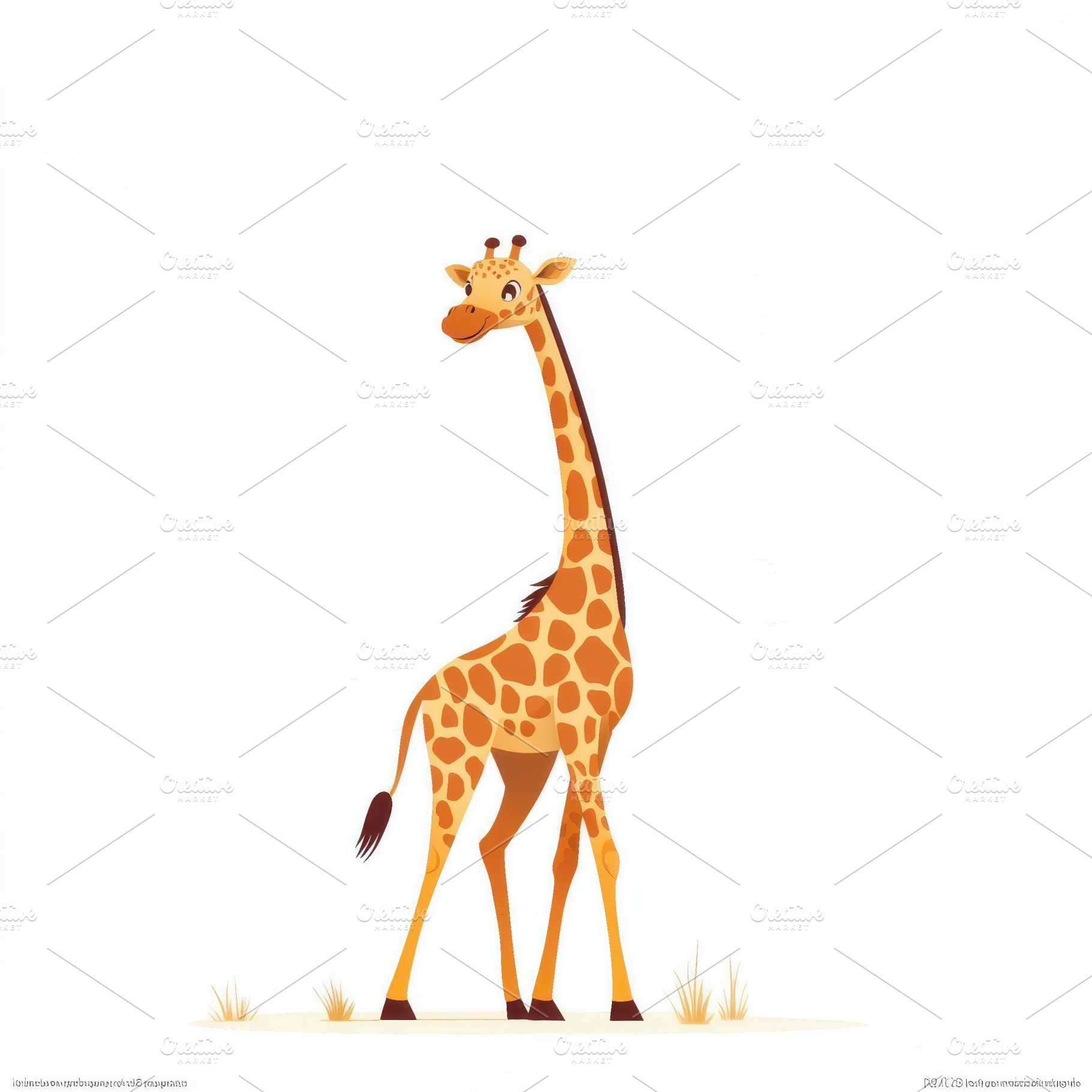 Adorable Giraffe in African Savanna, an Animal Photo by Pixeness Studio