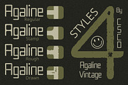 Agaline Vintage, a Sans Serif Font by Craft Supply Co. (Thumbnail 7 of 8)