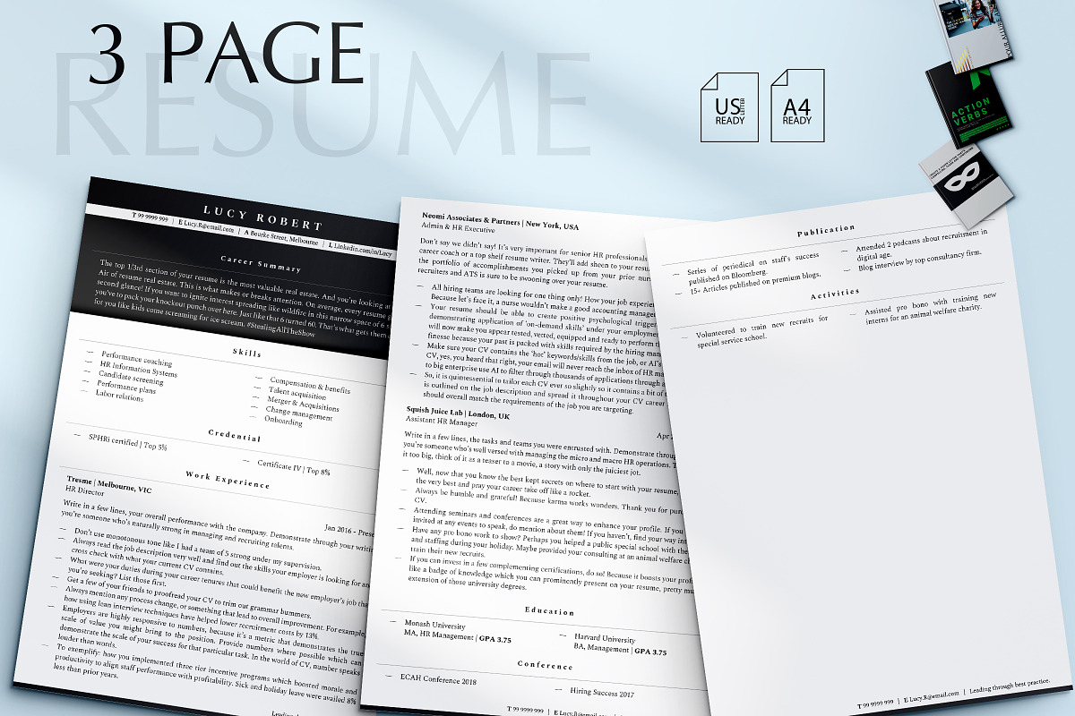 HR Resume Template, HR Resume, a Resume Template by Career Canvas (Photo 8 of 11)
