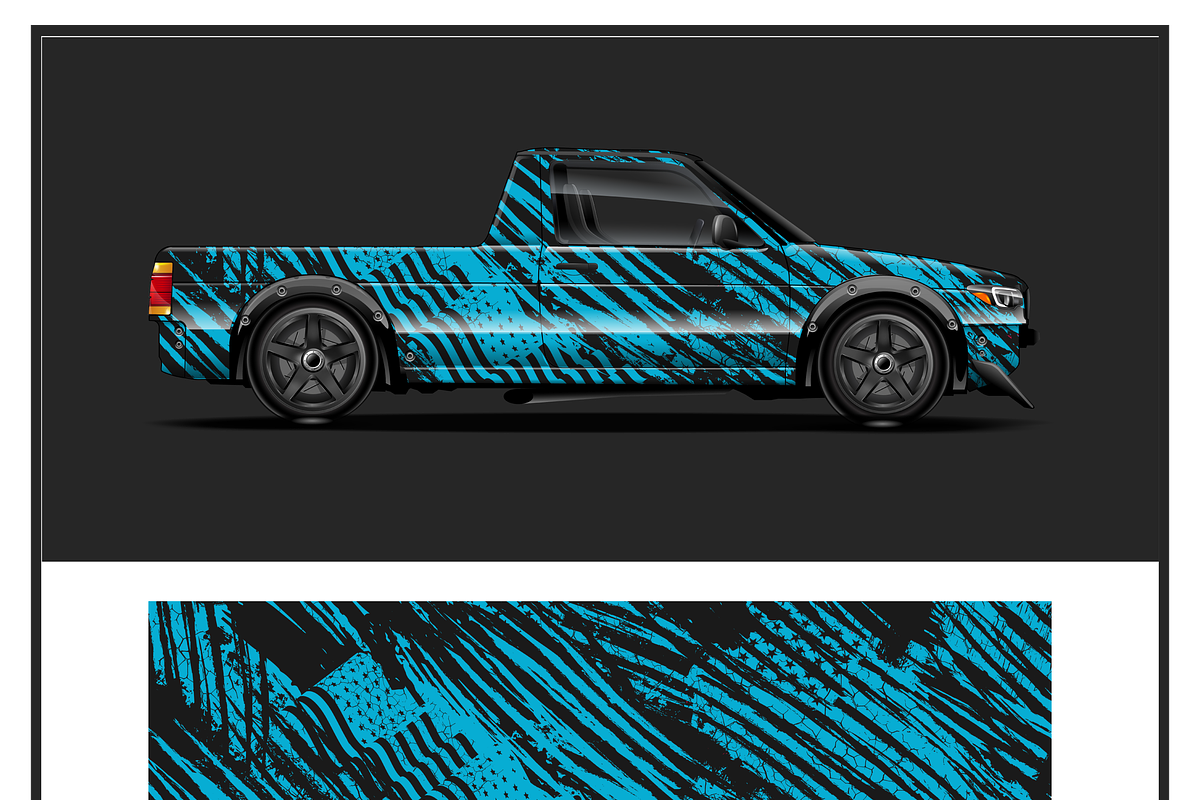 Stylish Car Wrap Design, a Transportation Illustration by CarWrap design (Photo 2 of 3)