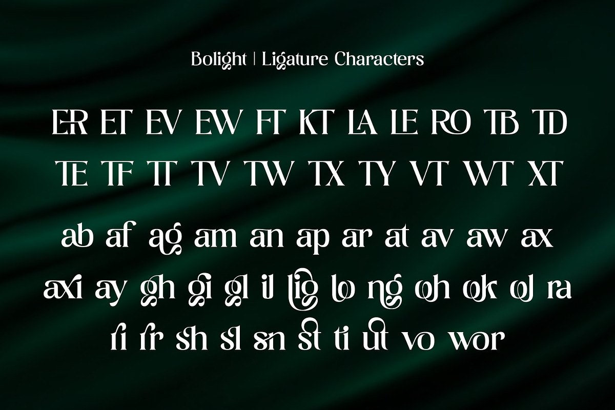 Bolight - Serif Display Font, a Serif Font by Ekahermawan (Photo 14 of 15)