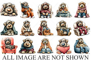 Whimsical Funny Lazy Dog Clipart PNG, a Seasonal Illustration by Canvas Craft (Thumbnail 4 of 10)