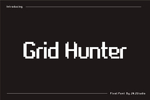 Grid Hunter Pixel Font