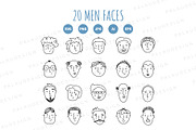 Hand Drawn Men Faces, a Person Illustration by Palau (Thumbnail 8 of 8)
