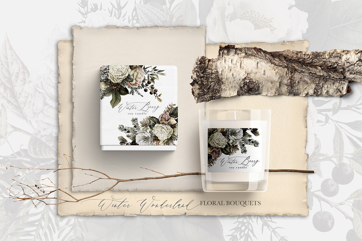 Winter Wonderland Floral Bouquets, an Illustration by Eclectic Anthology (Photo 7 of 10)