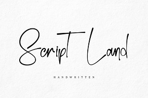 Script Land | Handwritten Font