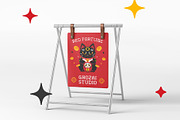 Red Fortune - Asian Inspired Font, a Slab Serif Font by ghozai studio (Thumbnail 8 of 8)