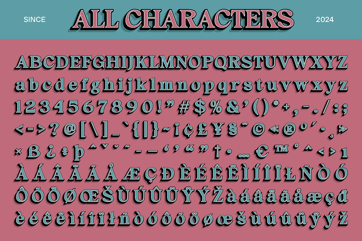 Felonia 3D, a Serif Font by Craft Supply Co. (Photo 8 of 8)