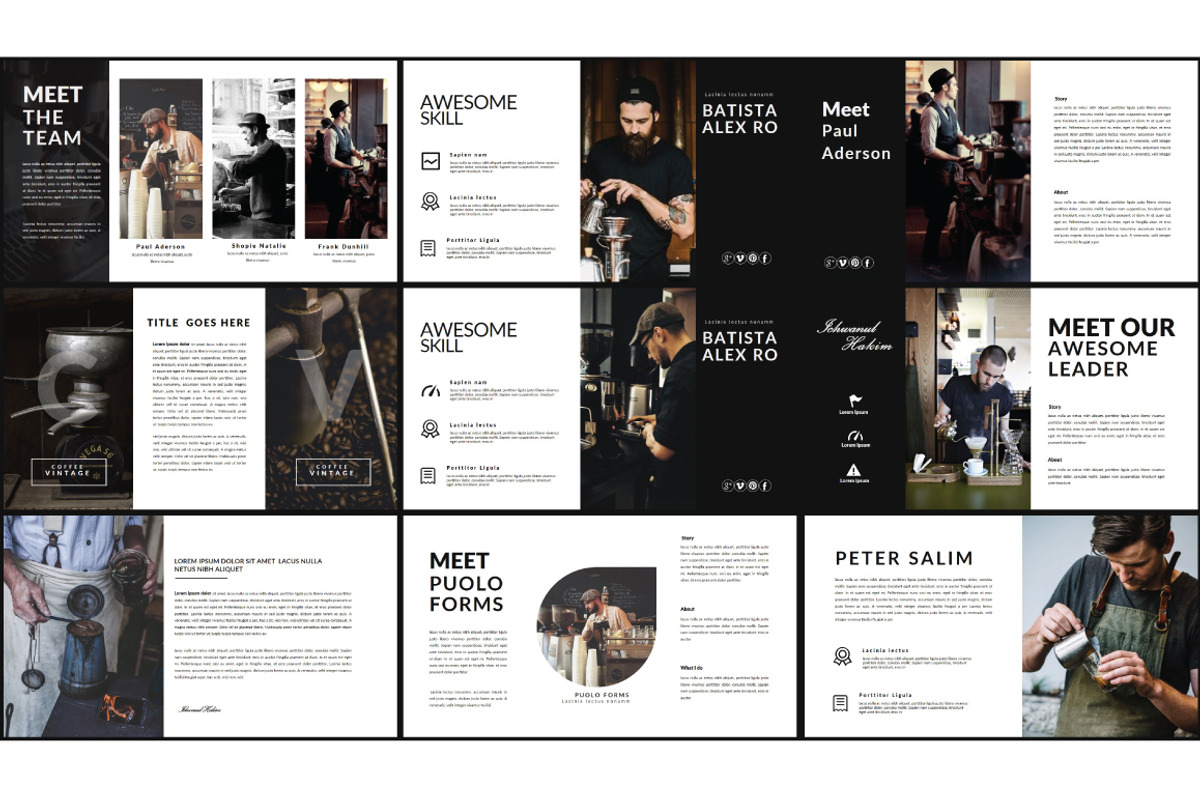 Coffee Vintage Keynote Template, a Presentation Template by Defa Visual (Photo 3 of 11)