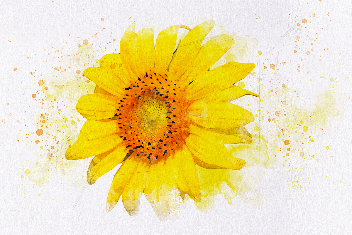 Watercolor Painting Photo Effect, a Brushes & More by INTENTFX (Photo 11 of 12)