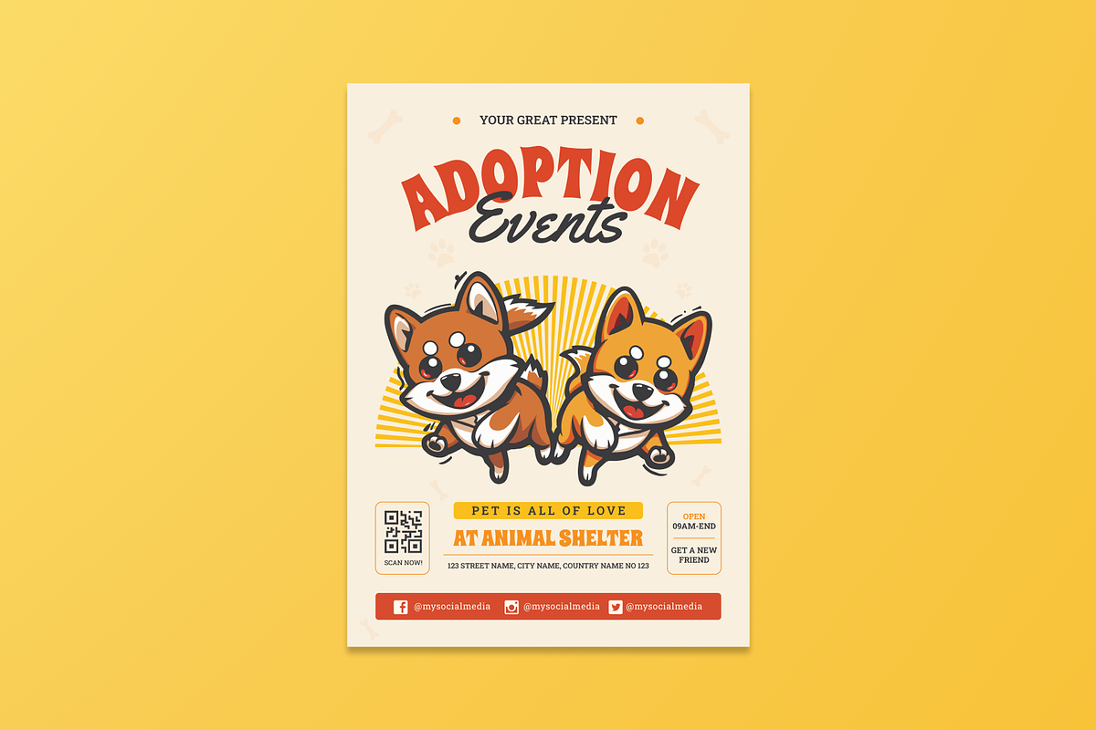 Adoption Events Flyer, a Flyer Template by MMPixelCraft (Photo 4 of 5)