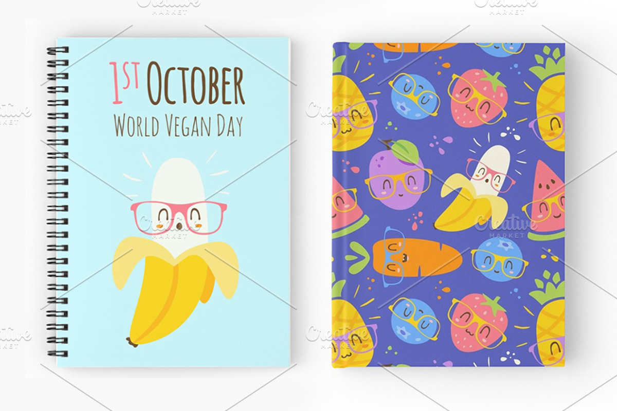 BLACK FRIDAY! Fruits cartoon set, a Food Illustration by SunnyWS (Photo 8 of 8)
