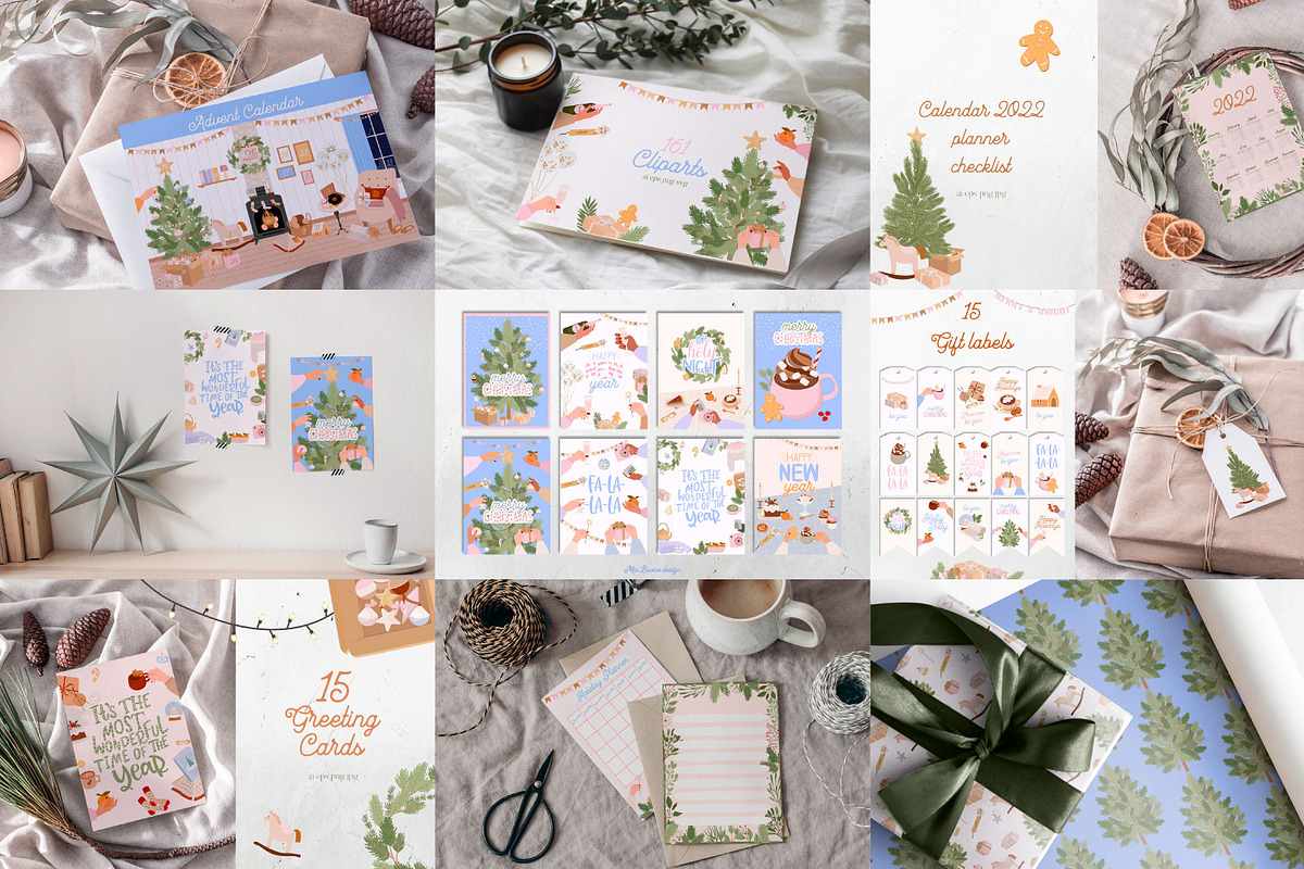 BIG Christmas BUNDLE, an Animal Illustration by Mio Buono (Photo 9 of 25)