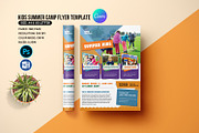 Kids Summer Camp Flyer, a Print Template by retrographix (Thumbnail 1 of 5)