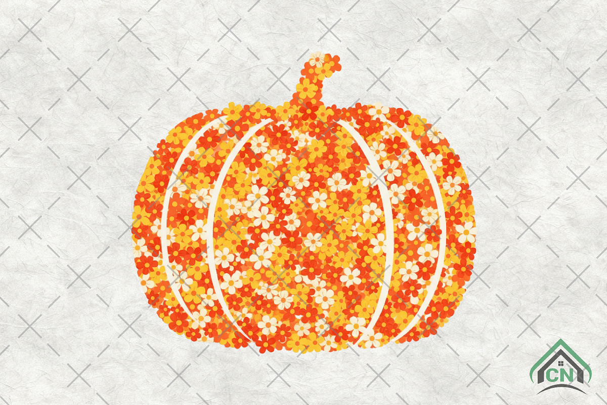 Floral Pumpkin Png Chinoiserie Fall, an Illustration by Craft Nest (Photo 1 of 6)