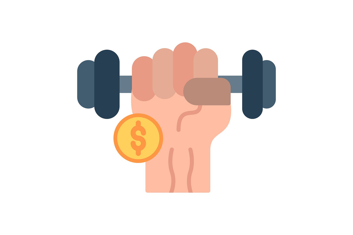 Dumbbell Flat Icon, a Duotone Icon by Pexelpy (Photo 2 of 2)