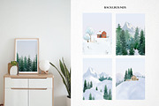 Watercolor winter wonderland bundle!, a Person Illustration by LyubovZaytseva (Thumbnail 9 of 26)