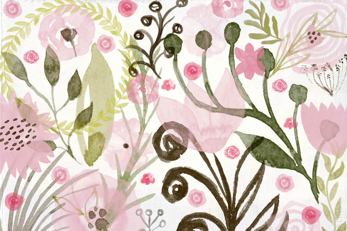 122 Watercolor Photoshop Brushes - M, a Brushes & More by Li Zamperini (Photo 3 of 5)