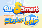 Adobe Illustrator Funny Kid style, a Layer Style Add-On by popskraft (Thumbnail 5 of 8)