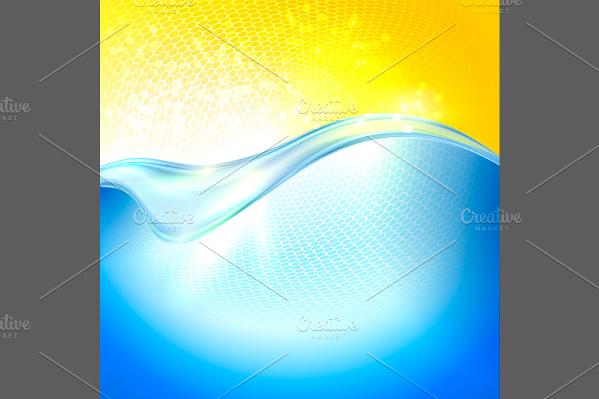 Sunlight above the water, a Brochure Template by Valenty