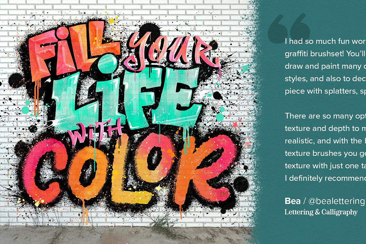 Graffiti Lettering Brush Toolbox, a Brush Add-On by Nico-Ng (Photo 13 of 20)