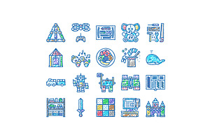 toy baby child kid play icons hand, an Object Illustration by pikepicture
