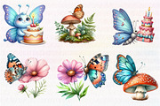Watercolor Spring Butterfly Clipart, an Illustration by CreationArt (Thumbnail 4 of 5)