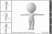Cute Stylized Stickman in T-Pose, a Characters & Person 3D Model by VK Studio (Thumbnail 1 of 8)