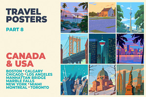 Travel Posters. Part 8., an Illustration by Red Monkey