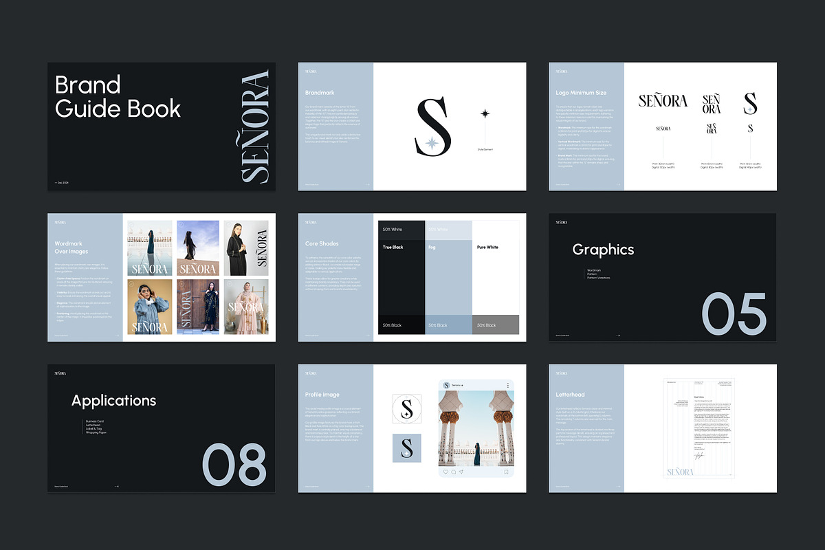 Senora - Brand Guidebook Template, a Branding & Logo Template by Hamdi Designs (Photo 4 of 12)