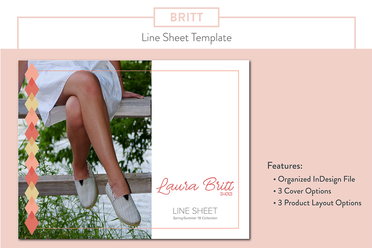 Britt Fashion Line Sheet Template, a Brochure Template by Stylishly Inspired (Photo 3 of 3)