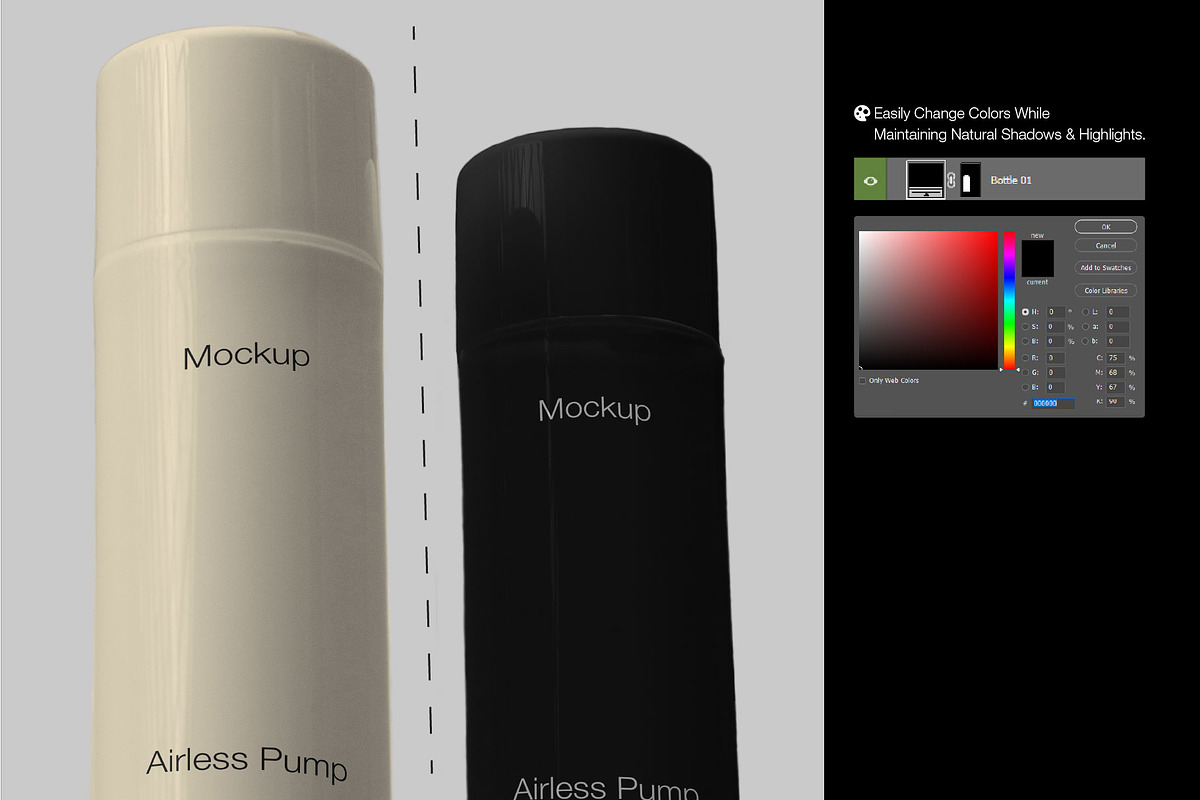 Airless Pump Lotion Mockup, a Product Mockup by Mocktopia (Photo 6 of 8)