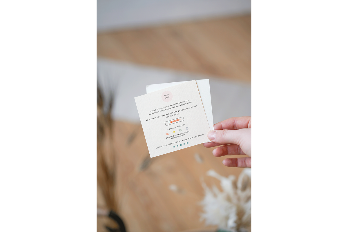 Retro Thank you card Canva template, a Flyer Template by Hellohastore (Photo 6 of 9)