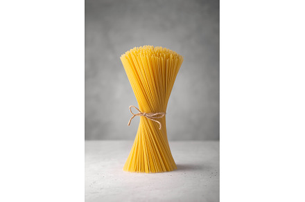 Raw spaghetti. Dry italian pasta, a Food & Drink Photo by zakiroff