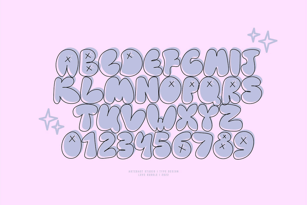 Love Bubble Font, a Font by Artcoast Fonts (Photo 8 of 10)