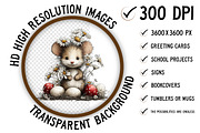 Whimsical Easter Mouse Clipart Png, an Illustration by Craft Nest (Thumbnail 2 of 11)