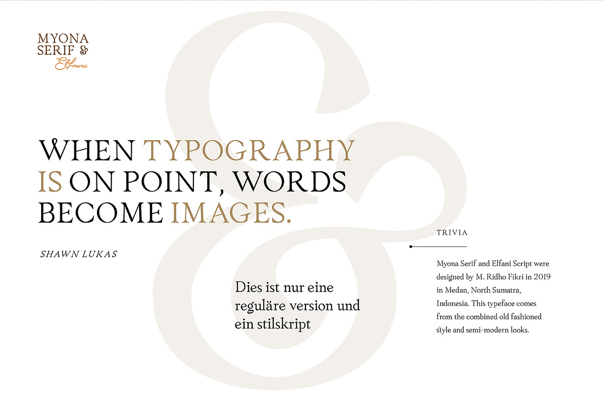 Myona Serif & Elfani Script + Extra preview 2