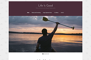 Life Is Good WordPress Blog Theme, a WordPress Template by kLOsk (Thumbnail 1 of 5)