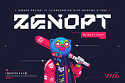 Zenopt Futuristic Font, a Sans Serif Font by Heybrinc Studio (Thumbnail 1 of 5)