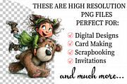 Valentine Girl & Teddy Bear Clipart, an Illustration by Daily.Designs (Thumbnail 2 of 5)