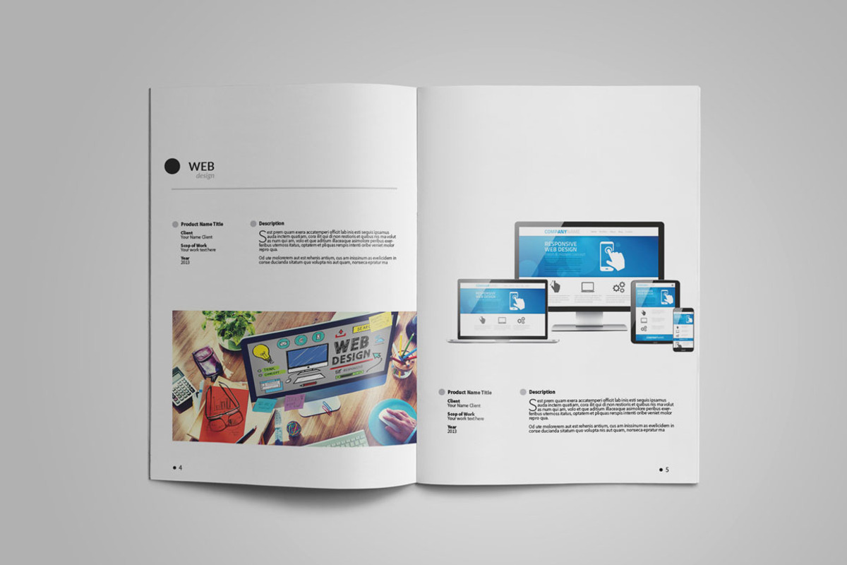 Graphic Designer Portfolio Template, a Brochure Template by vanroem2nd (Photo 3 of 18)