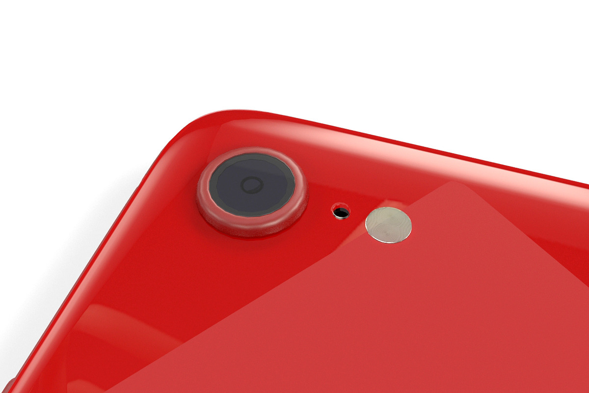Apple iPhone SE 2020 Product Red, an Object 3D Model by Tedi Permana (Photo 14 of 14)
