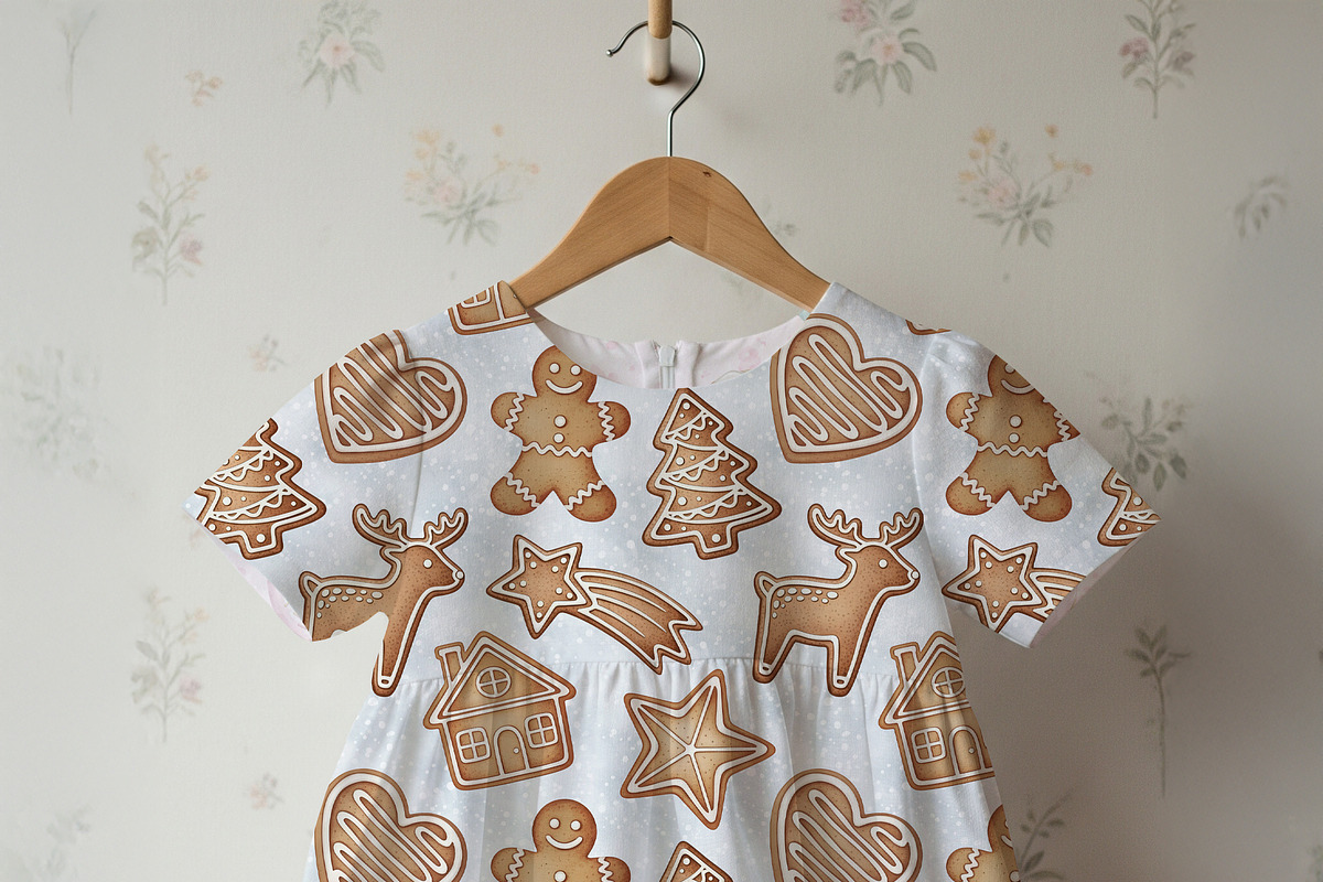 Gingerbread Christmas Pattern, a Pattern Graphic by Kreeya Art Shop (Photo 8 of 14)